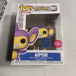 Funko Pop! Games Aipom Flocked Vinyl Figure - Purple & Yellow